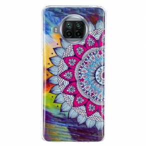 Cover Xiaomi Mi 10T Lite / Redmi Note 9 Pro 5G Fluorescerende Farverig Mandala