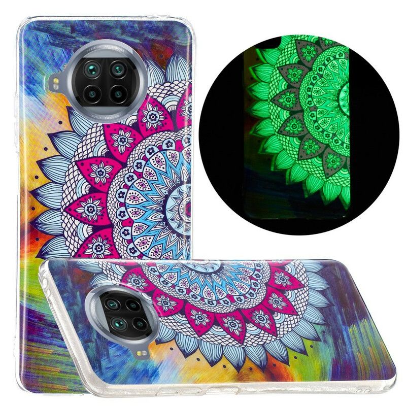 Cover Xiaomi Mi 10T Lite / Redmi Note 9 Pro 5G Fluorescerende Farverig Mandala