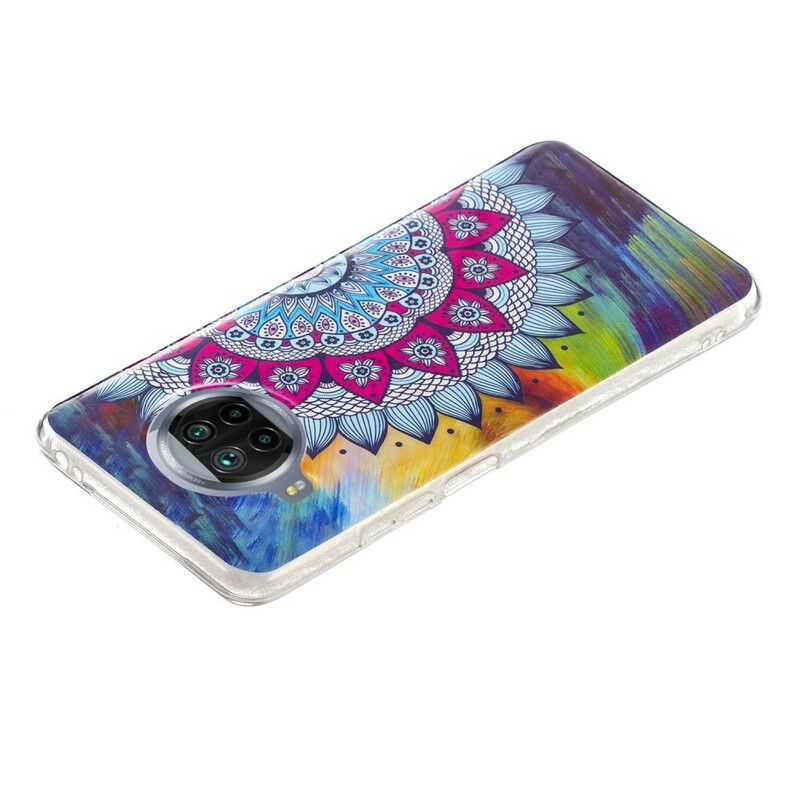 Cover Xiaomi Mi 10T Lite / Redmi Note 9 Pro 5G Fluorescerende Farverig Mandala