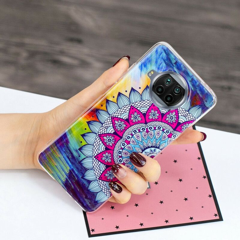 Cover Xiaomi Mi 10T Lite / Redmi Note 9 Pro 5G Fluorescerende Farverig Mandala