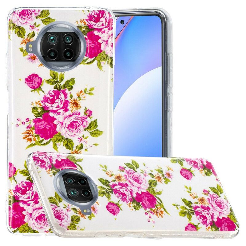 Cover Xiaomi Mi 10T Lite / Redmi Note 9 Pro 5G Neon Liberty Blomster