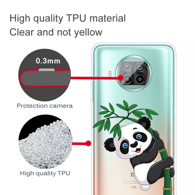 Cover Xiaomi Mi 10T Lite / Redmi Note 9 Pro 5G Panda På Bambus