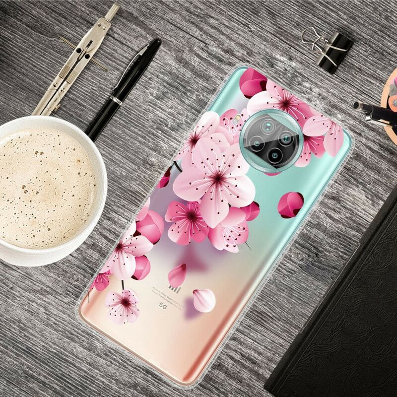 Cover Xiaomi Mi 10T Lite / Redmi Note 9 Pro 5G Små Lyserøde Blomster