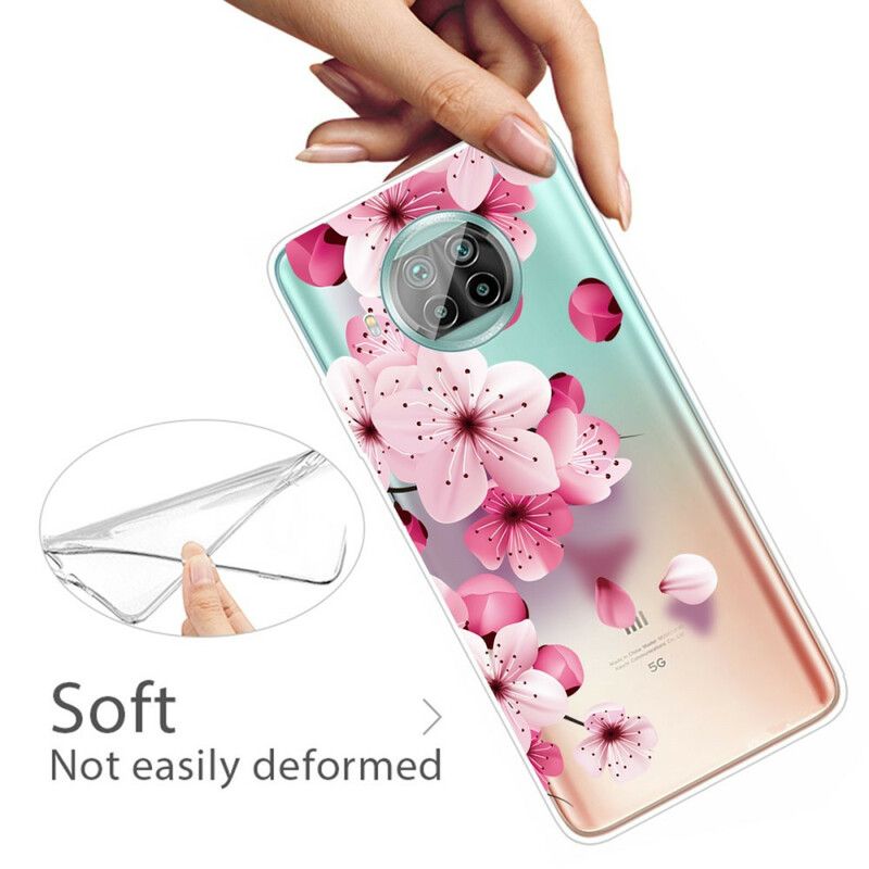 Cover Xiaomi Mi 10T Lite / Redmi Note 9 Pro 5G Små Lyserøde Blomster