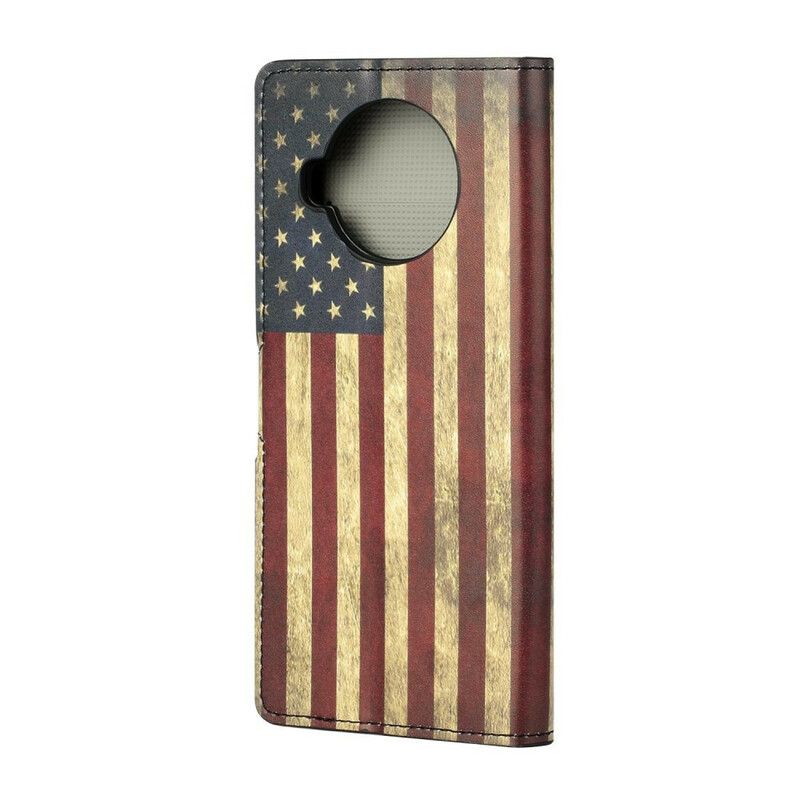 Flip Cover Xiaomi Mi 10T Lite / Redmi Note 9 Pro 5G Amerikansk Flag