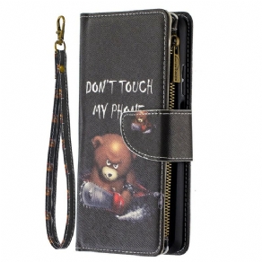 Flip Cover Xiaomi Mi 10T Lite / Redmi Note 9 Pro 5G Bear Lynlåslomme