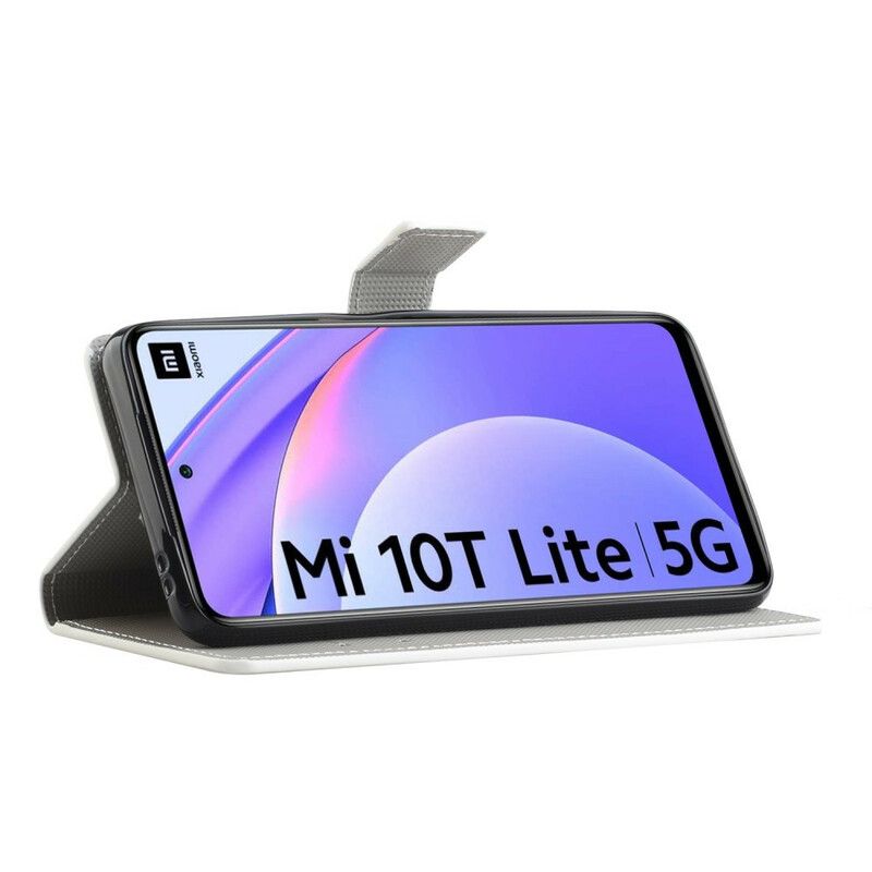 Flip Cover Xiaomi Mi 10T Lite / Redmi Note 9 Pro 5G Blå Sommerfugl