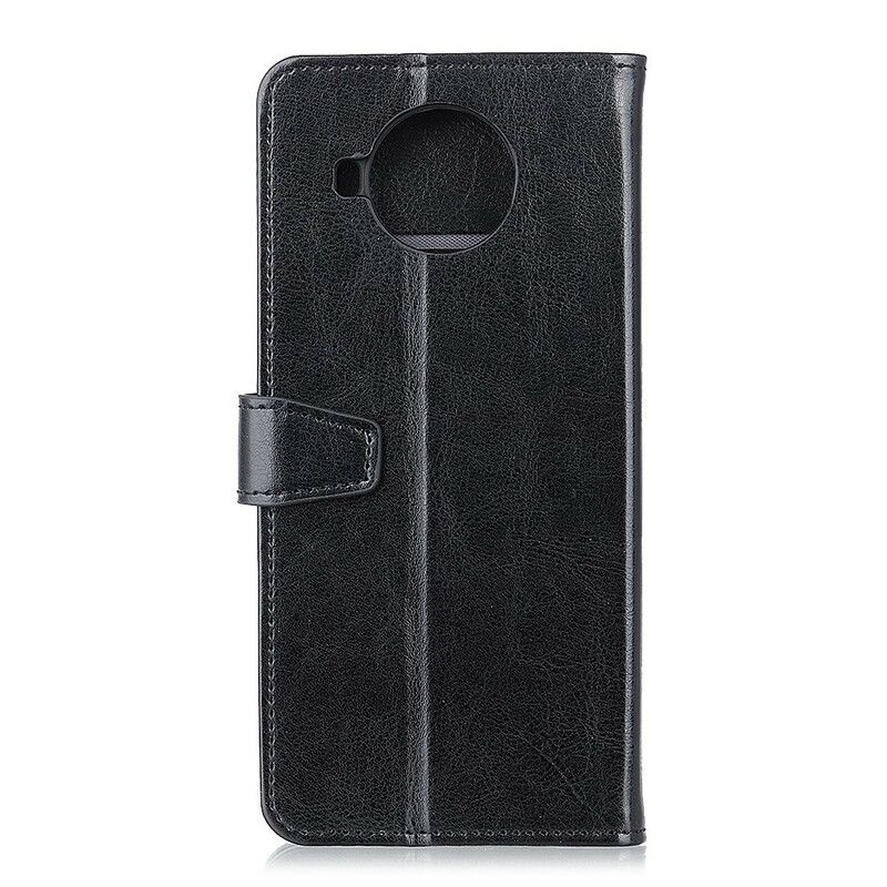 Flip Cover Xiaomi Mi 10T Lite / Redmi Note 9 Pro 5G Blankt Lædereffekt