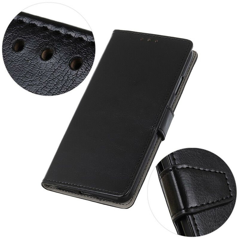 Flip Cover Xiaomi Mi 10T Lite / Redmi Note 9 Pro 5G Blankt Lædereffekt