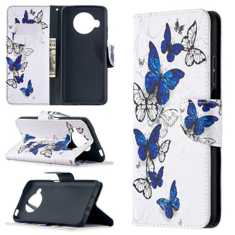 Flip Cover Xiaomi Mi 10T Lite / Redmi Note 9 Pro 5G Flyvende Sommerfugle