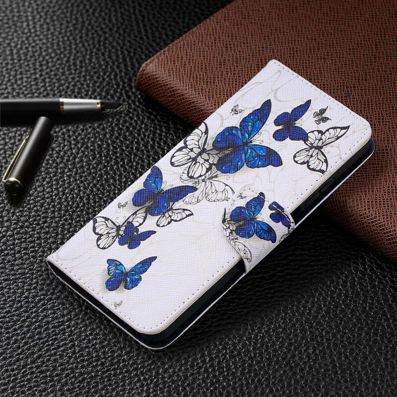 Flip Cover Xiaomi Mi 10T Lite / Redmi Note 9 Pro 5G Flyvende Sommerfugle