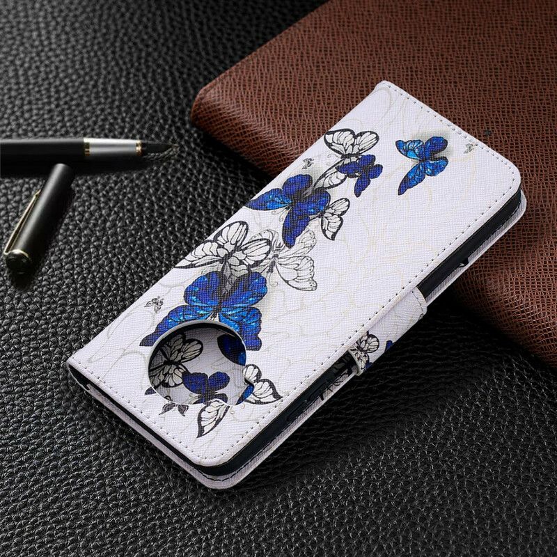 Flip Cover Xiaomi Mi 10T Lite / Redmi Note 9 Pro 5G Flyvende Sommerfugle