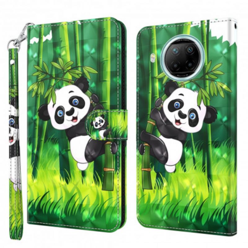 Flip Cover Xiaomi Mi 10T Lite / Redmi Note 9 Pro 5G Light Spot Panda Og Bambus