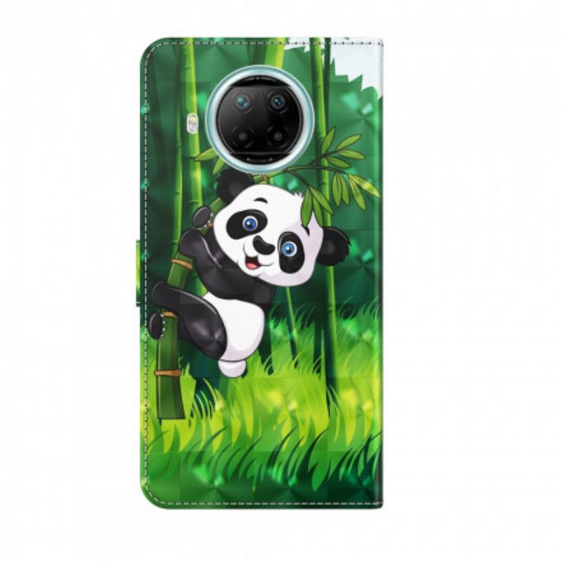 Flip Cover Xiaomi Mi 10T Lite / Redmi Note 9 Pro 5G Light Spot Panda Og Bambus