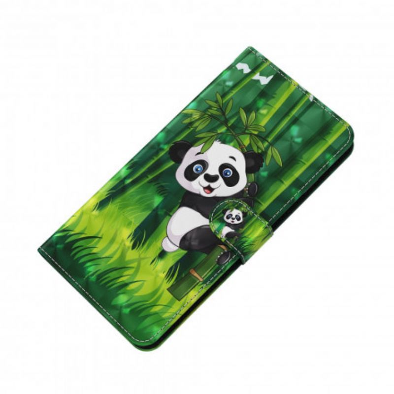 Flip Cover Xiaomi Mi 10T Lite / Redmi Note 9 Pro 5G Light Spot Panda Og Bambus