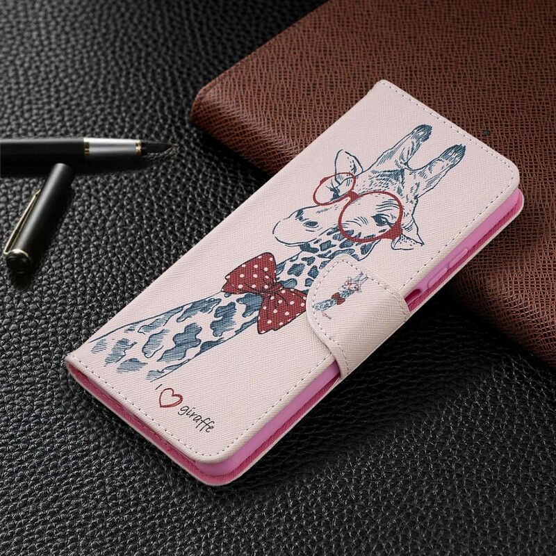 Flip Cover Xiaomi Mi 10T Lite / Redmi Note 9 Pro 5G Nørdet Giraf