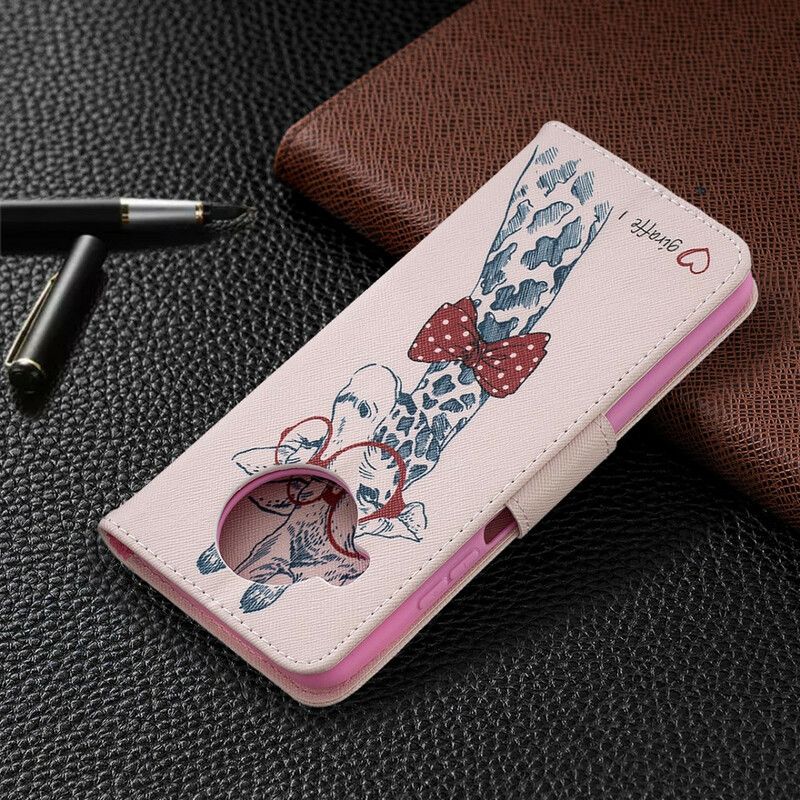 Flip Cover Xiaomi Mi 10T Lite / Redmi Note 9 Pro 5G Nørdet Giraf