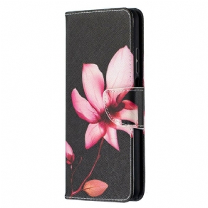 Flip Cover Xiaomi Mi 10T Lite / Redmi Note 9 Pro 5G Pink Blomst