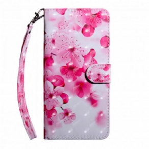 Flip Cover Xiaomi Mi 10T Lite / Redmi Note 9 Pro 5G Pink Blomster