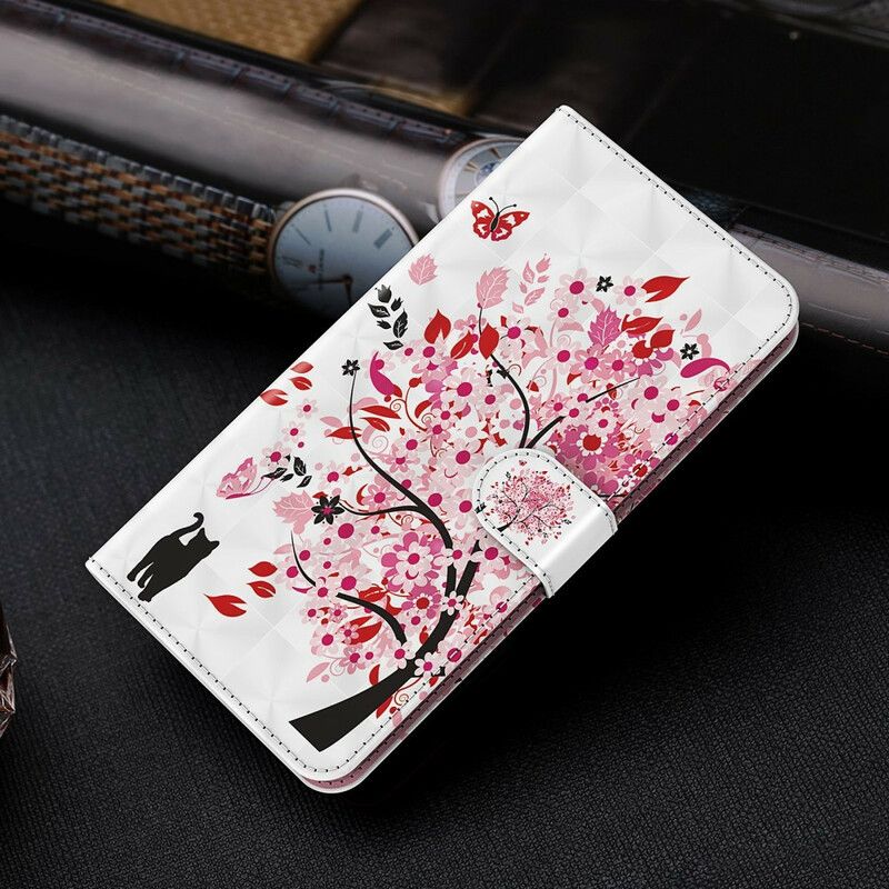 Flip Cover Xiaomi Mi 10T Lite / Redmi Note 9 Pro 5G Pink Træ