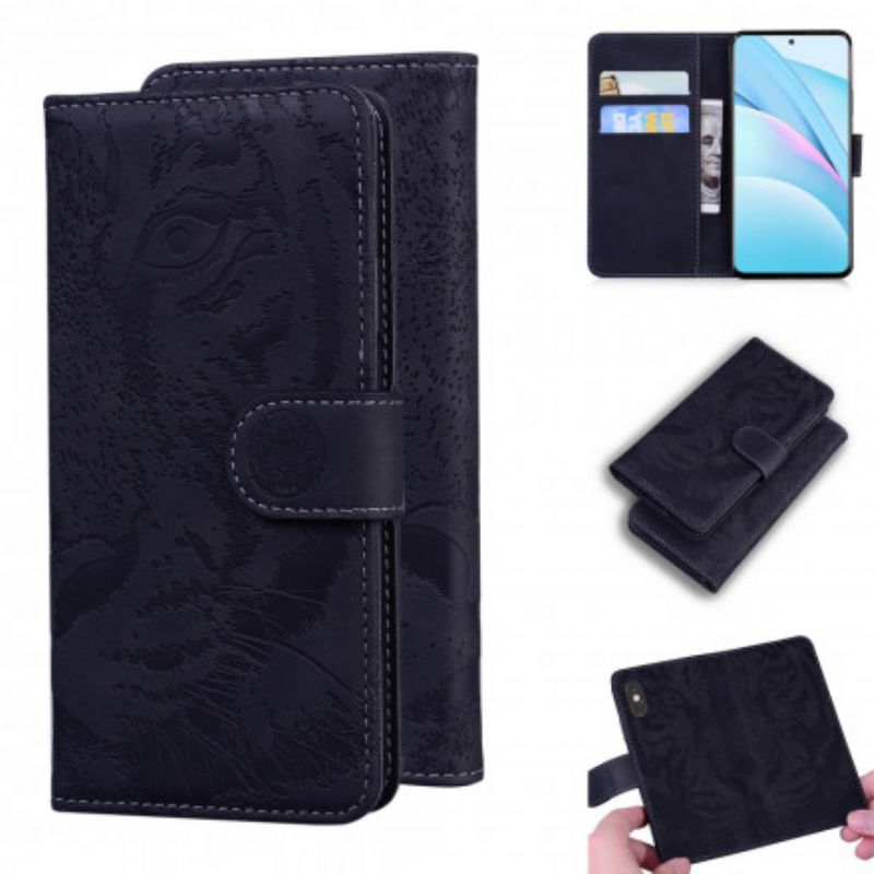 Flip Cover Xiaomi Mi 10T Lite / Redmi Note 9 Pro 5G Tigeransigt