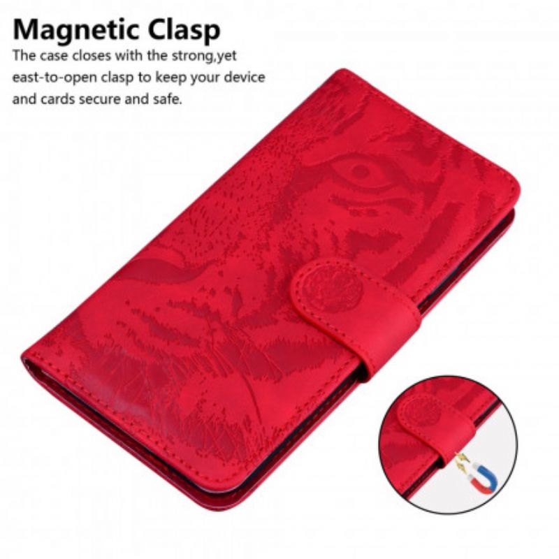 Flip Cover Xiaomi Mi 10T Lite / Redmi Note 9 Pro 5G Tigeransigt