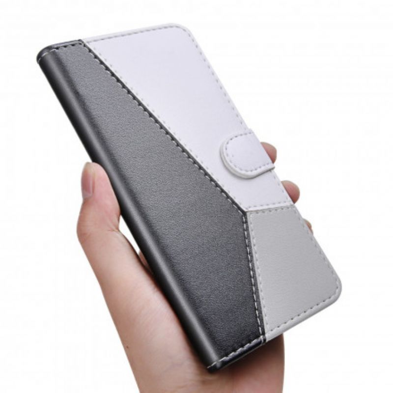 Flip Cover Xiaomi Mi 10T Lite / Redmi Note 9 Pro 5G Tricolor Lædereffekt