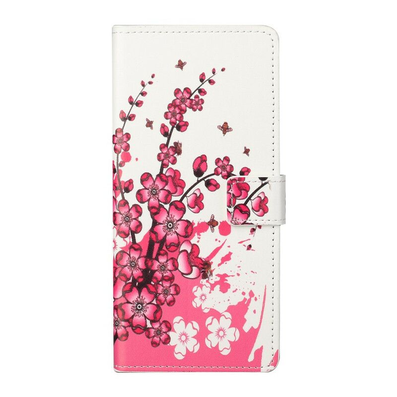 Flip Cover Xiaomi Mi 10T Lite / Redmi Note 9 Pro 5G Tropiske Blomster