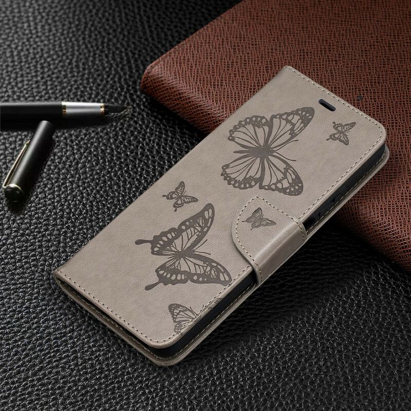 Flip Cover Xiaomi Mi 10T Lite / Redmi Note 9 Pro 5G Trykte Sommerfugle