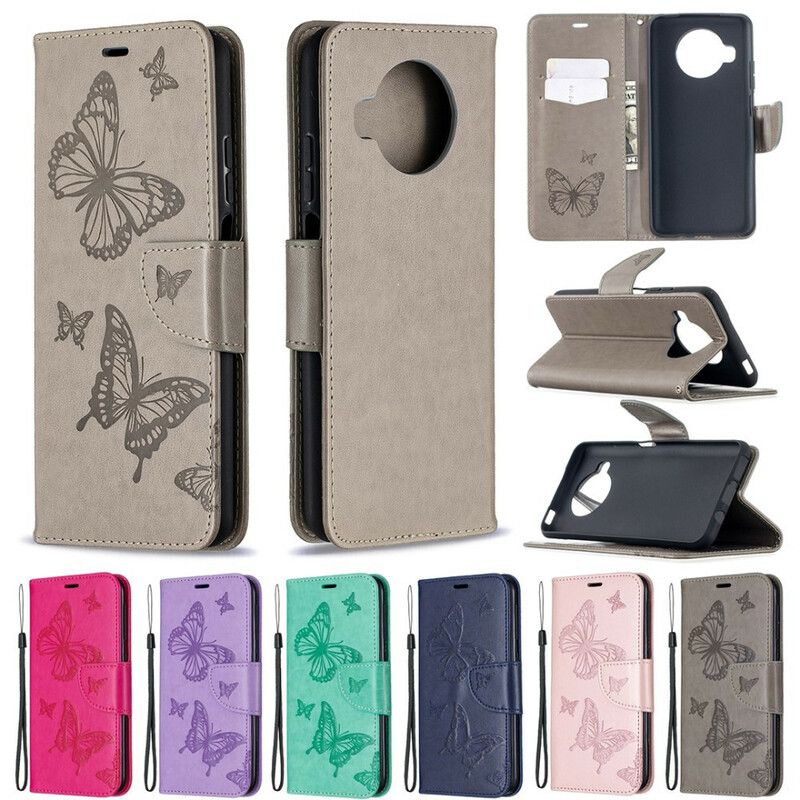 Flip Cover Xiaomi Mi 10T Lite / Redmi Note 9 Pro 5G Trykte Sommerfugle