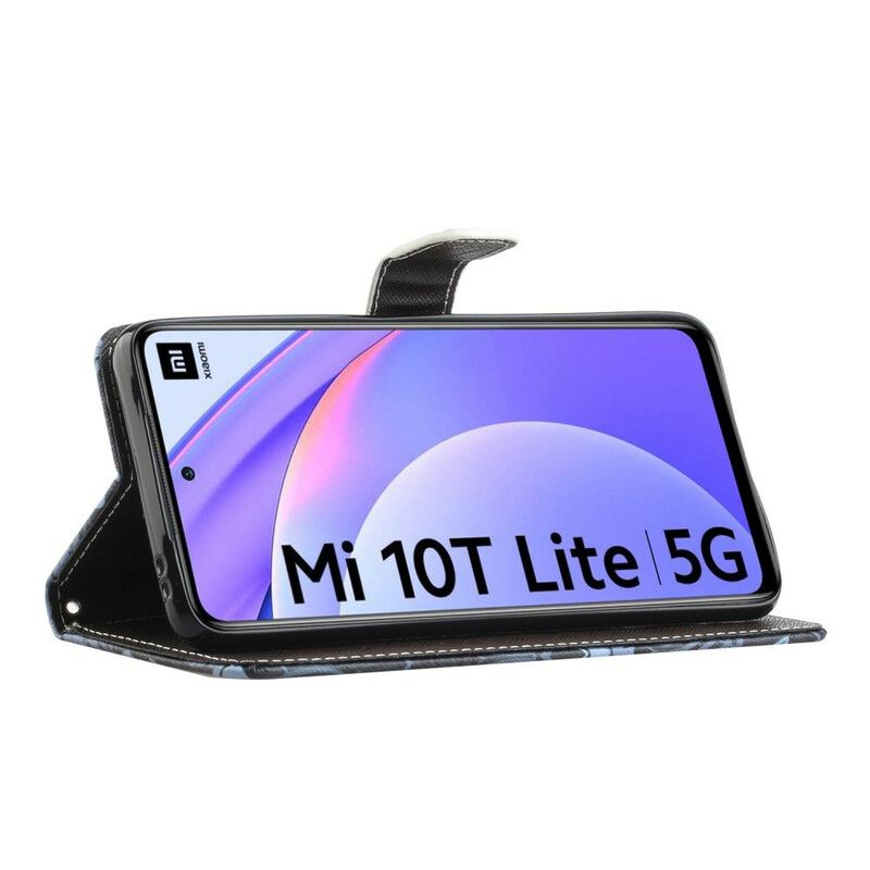 Flip Cover Xiaomi Mi 10T Lite / Redmi Note 9 Pro 5G Vinterulv Med Snor