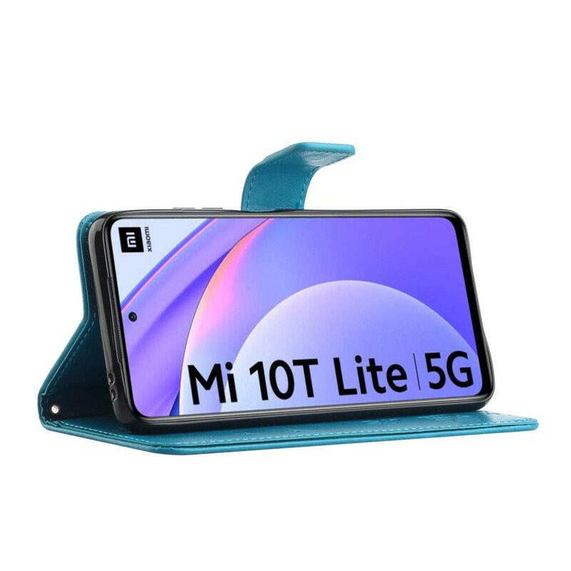 Læder Cover Xiaomi Mi 10T Lite / Redmi Note 9 Pro 5G Asiatiske Sommerfugle