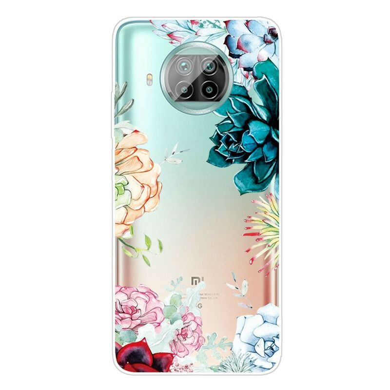 Mobilcover Xiaomi Mi 10T Lite / Redmi Note 9 Pro 5G Akvarelblomster