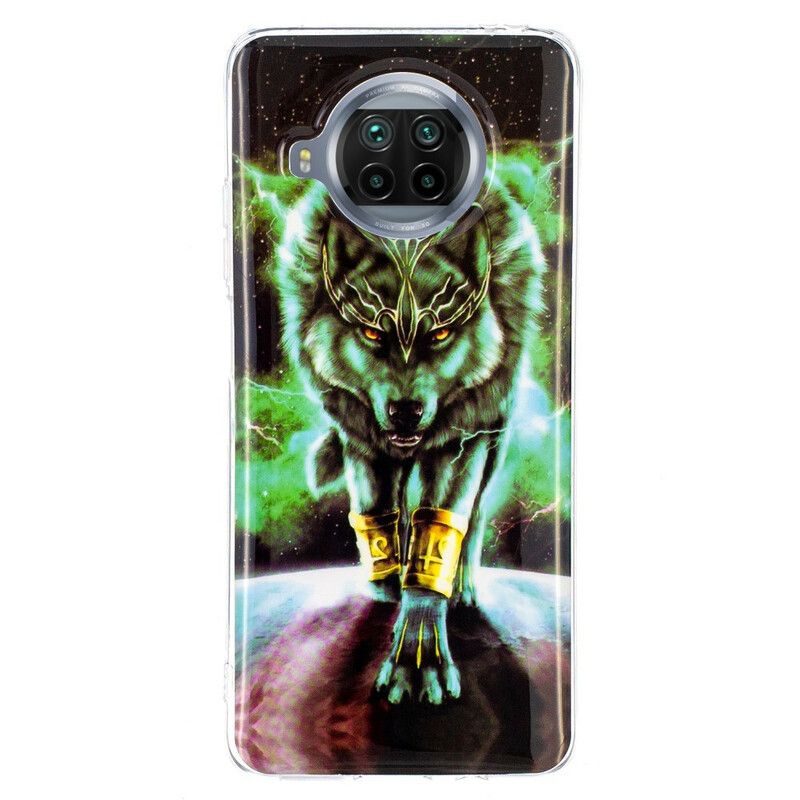 Mobilcover Xiaomi Mi 10T Lite / Redmi Note 9 Pro 5G Fluorescerende Wolf Series