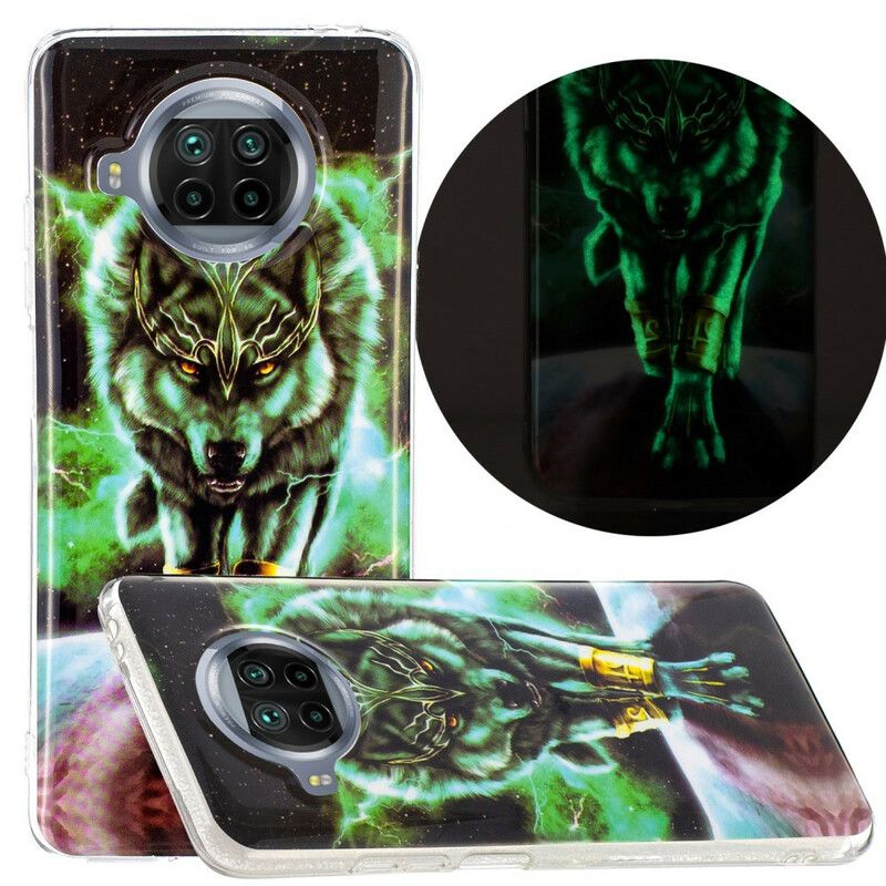 Mobilcover Xiaomi Mi 10T Lite / Redmi Note 9 Pro 5G Fluorescerende Wolf Series