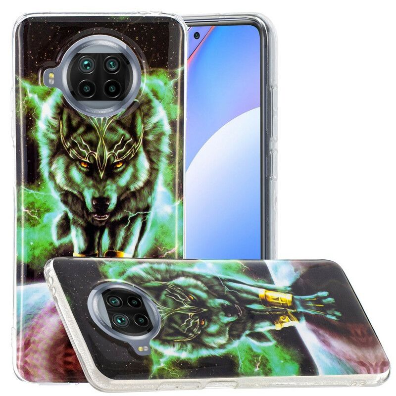 Mobilcover Xiaomi Mi 10T Lite / Redmi Note 9 Pro 5G Fluorescerende Wolf Series