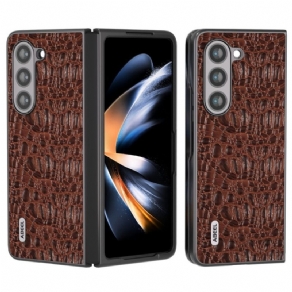 Cover Samsung Galaxy Z Fold 5 Abeel Krokodilleskindstil