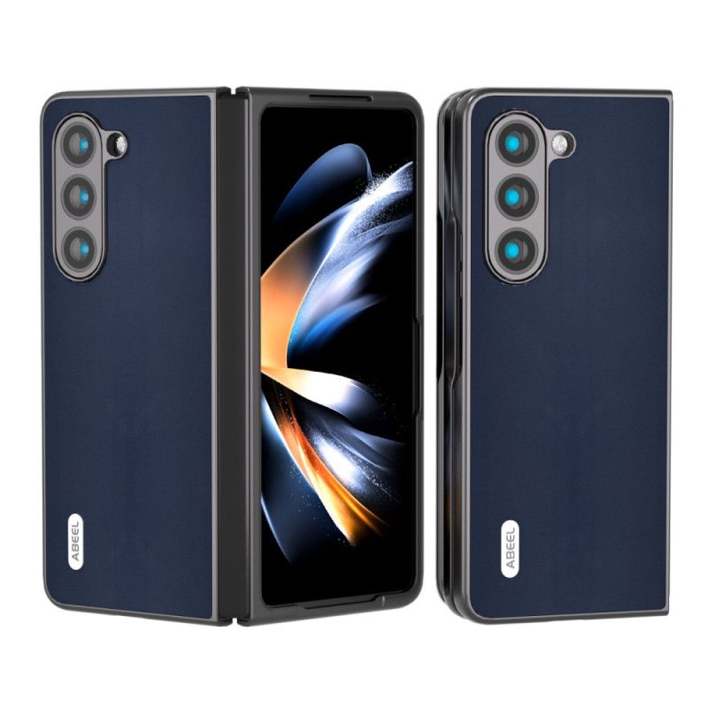 Cover Samsung Galaxy Z Fold 5 Ægte Abeel Læder