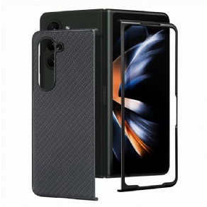 Cover Samsung Galaxy Z Fold 5 Klassisk Kulfiber