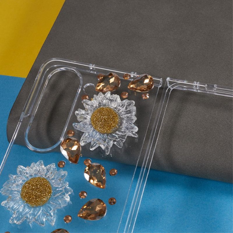 Cover Samsung Galaxy Z Fold 5 Telefon Etui Daisy Charms