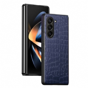 Cover Samsung Galaxy Z Fold 5 Telefon Etui Krokodillelæderstil