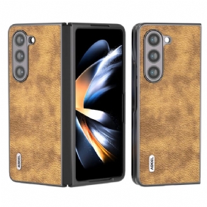 Cover Samsung Galaxy Z Fold 5 Telefon Etui Litchi Kunstlæder Abeel