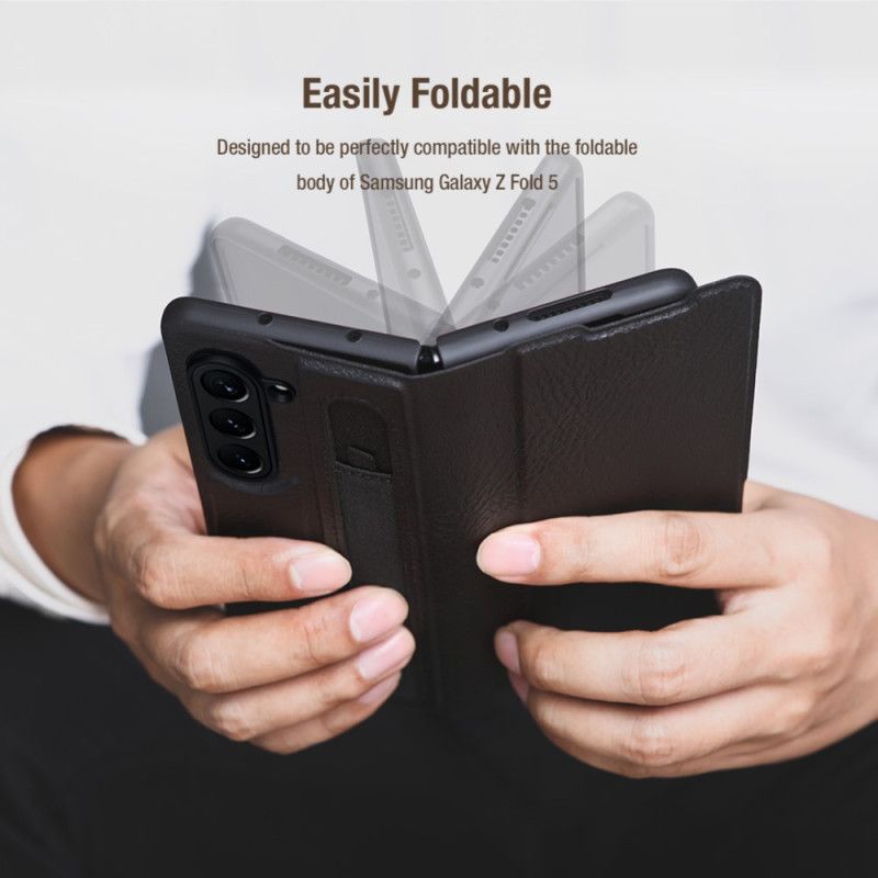 Etui Til Samsung Galaxy Z Fold 5 Med Nillkin Stylusskæring