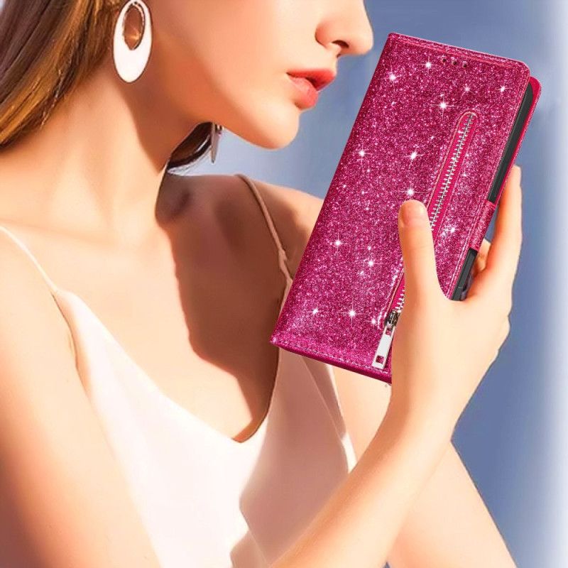 Flip Cover Samsung Galaxy Z Fold 5 Glitterpung Med Rem