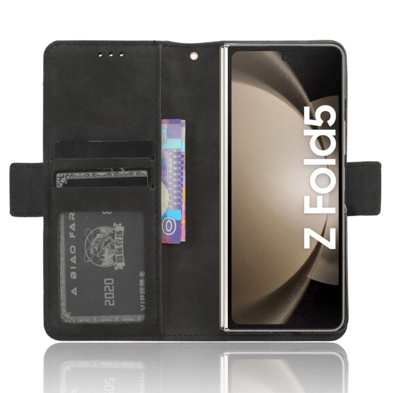 Læder Cover Samsung Galaxy Z Fold 5 Telefon Etui Multikort