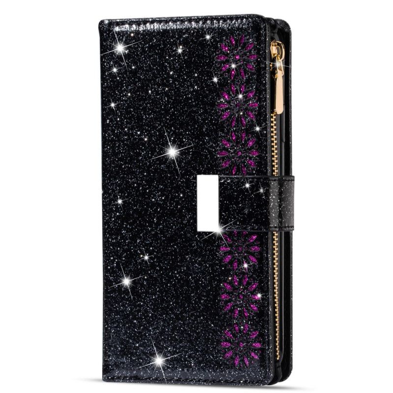 Læder Cover Samsung Galaxy Z Fold 5 Telefon Etui Pailletter Pung