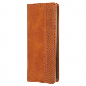 Læder Cover Samsung Galaxy Z Fold 5 Telefon Etui Retro