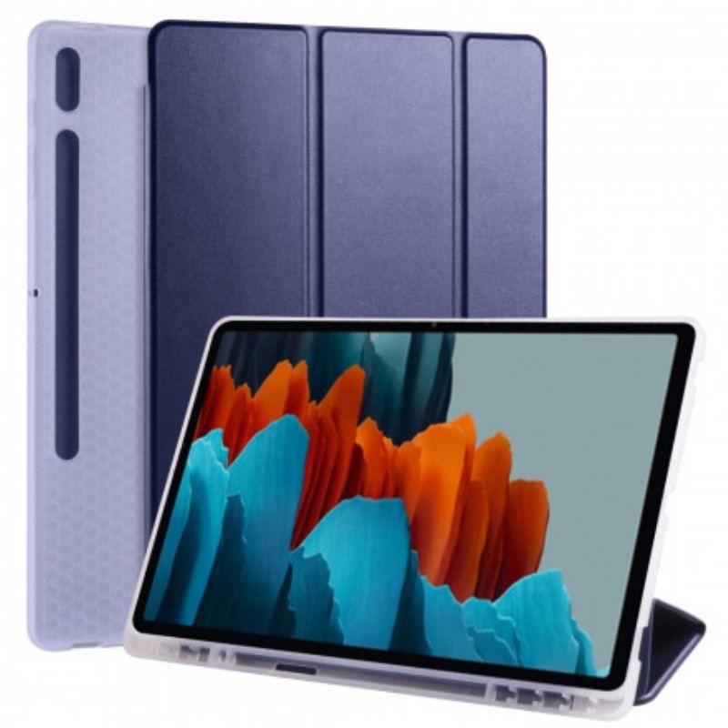 Cover Samsung Galaxy Tab S8 Plus / Tab S7 Plus Silikone Og Kunstlæder