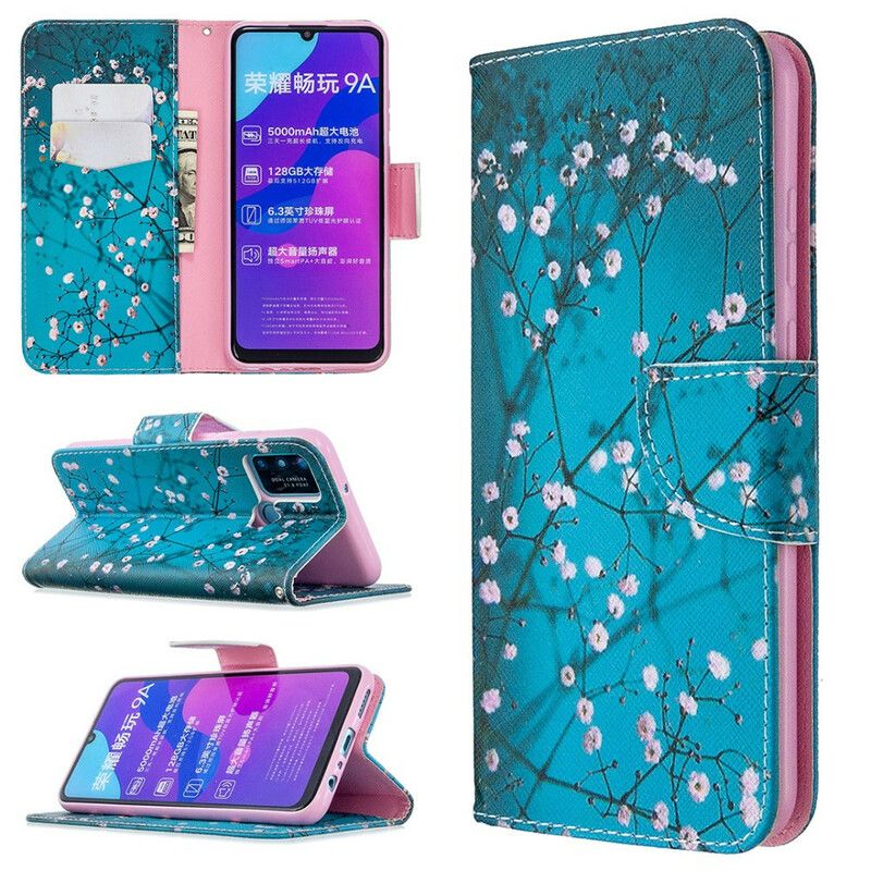 Flip Cover Honor 9A Blomstrende Træ