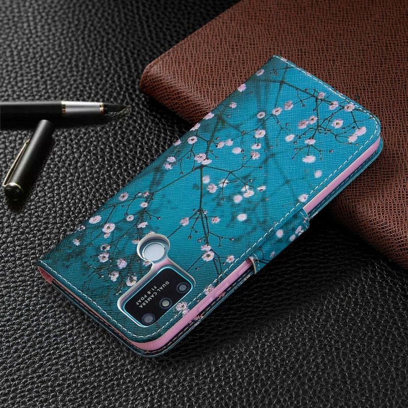 Flip Cover Honor 9A Blomstrende Træ